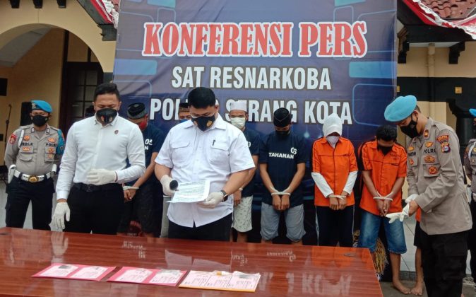 Polres Serang Kota Tangkap 8 Pelaku Penyalahguna Narkoba