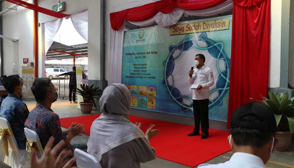 Wakil Bupati Tangerang Buka Vaksinasi Massal di PT Ching Luh Indonesia