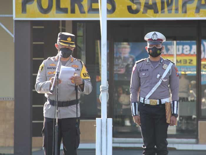 Polres Sampang Gelar Apel Operasi Patuh Semeru 2021