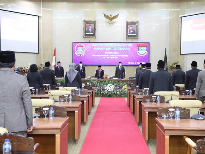 Bupati Gelar Rapat Paripurna Peringatan HUT Kabupaten Tangerang Ke-389