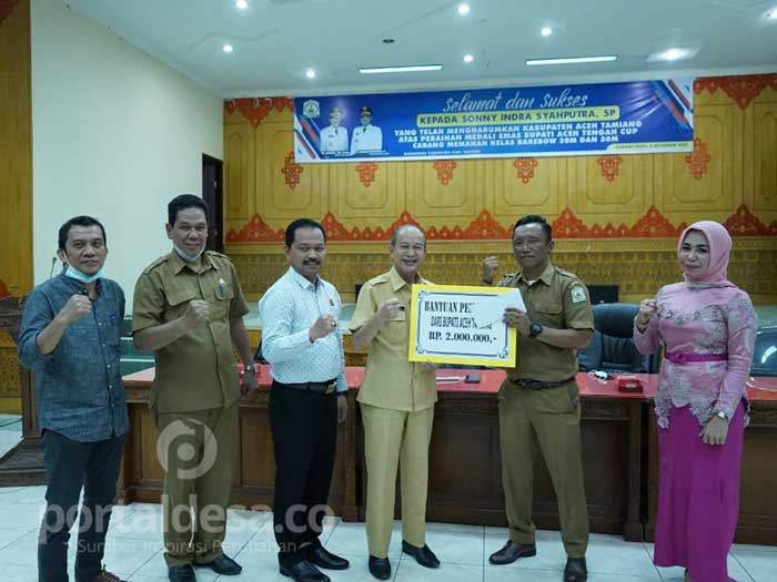 Bupati Aceh Tamiang Apresiasi Atlet Panahan Sonny Indra Syahputra