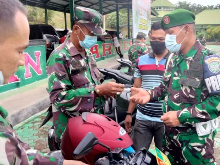 Puluhan Kendaraan Dinas Kodim 0117/Aceh Tamiang Dicek Kesehatan Mesin dan Kelengkapan Suratnya