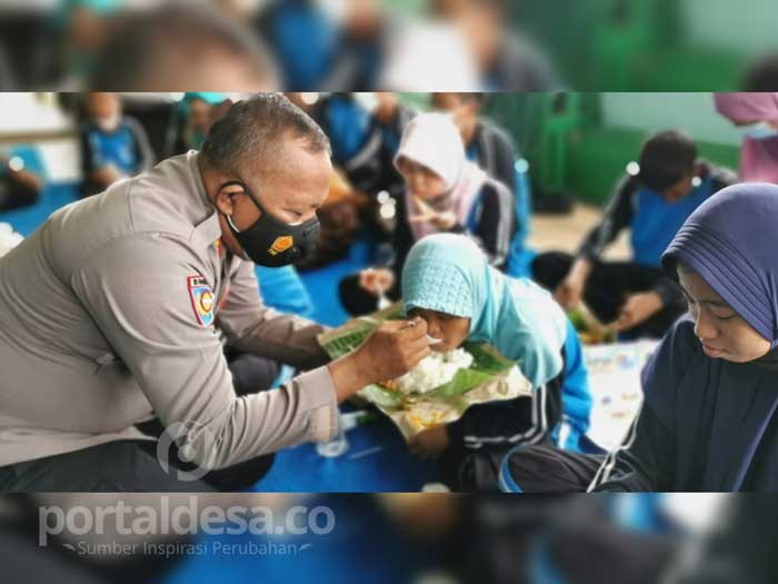 Di Hari Disabilitas Internasional, Kasat Binmas Polres Sampang Berikan Reward dan Makan Bersama dengan Pelajar SLB Negeri Sampang