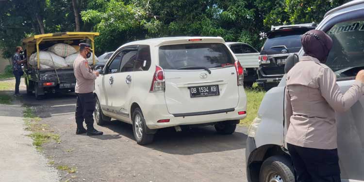 Kabag SDM Polres Bitung Turun ke Jalan, Kejar Target Vaksin 80 Persen di Kota Bitung