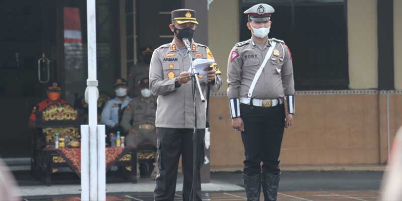 Kapolres Sampang Pimpin Apel Gelar Pasukan Operasi Lilin Semeru 2021