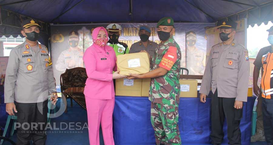 Kapolres Sampangi Cek Pos Pengamanan Operasi Lilin Semeru 2021