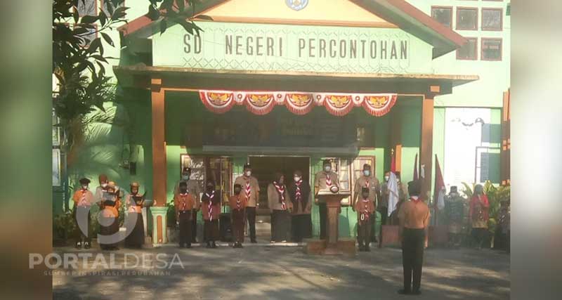 Ketua Kwarcab Pramuka Kota Langsa Kunjungi SDN Percontohan