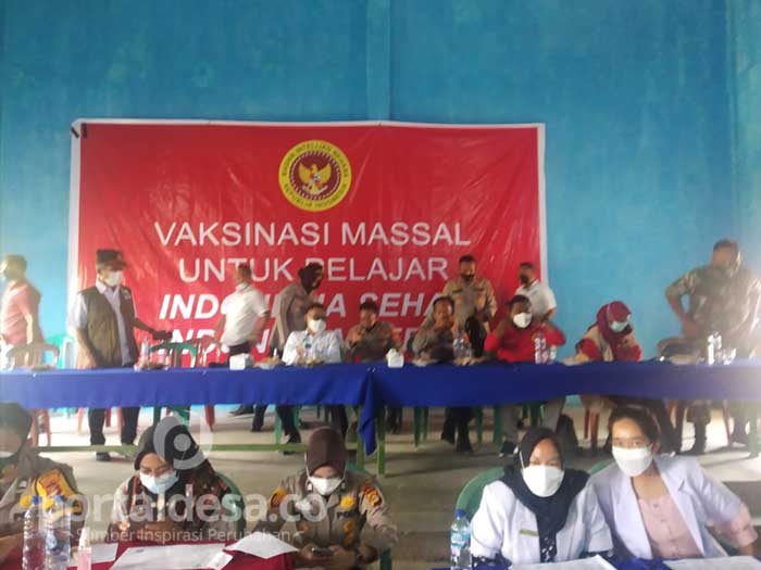 Pemda OKU Timur Dan BIN Gelar Percepatan Vaksinasi di Desa Teko Rejo