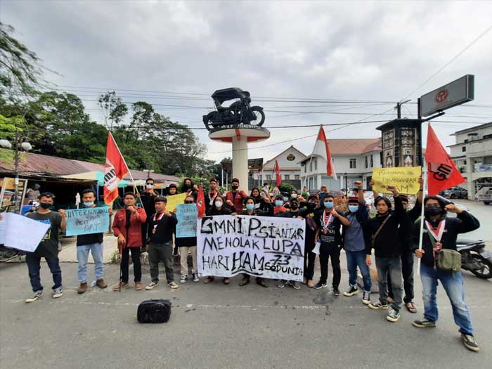 Peringati Hari HAM Sedunia, GMNI Kota Pematangsiantar Ingatkan Pemerintah Lebih Peduli Soal Pelanggaran HAM