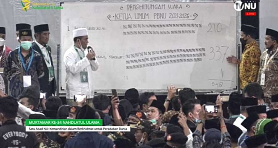 Raih 337 Suara, Gus Yahya Resmi Jadi Ketua Umum PBNU Periode 2021-2026