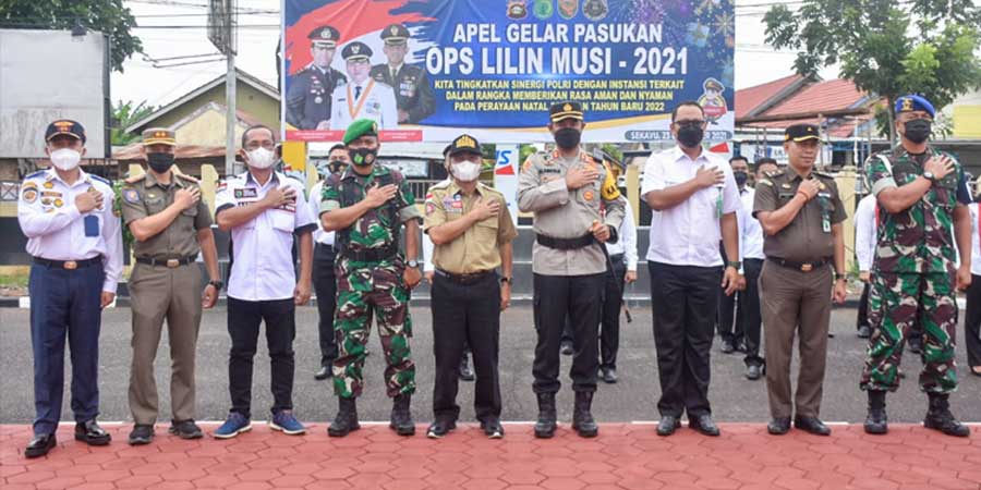 Sekda Apriyadi Hadiri Apel Gelar Pasukan Operasi Lilin di Polres Muba
