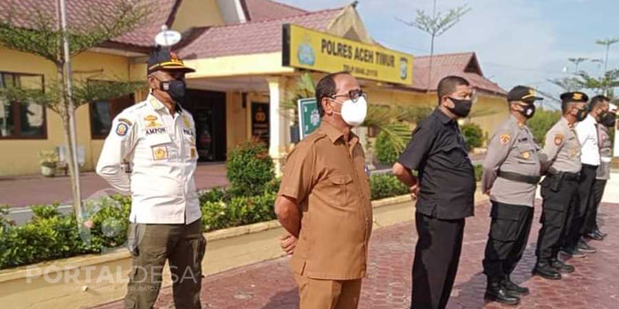 Sekda Hadiri Apel Gelar Operasi Lilin 2021 Di Polres Aceh Timur