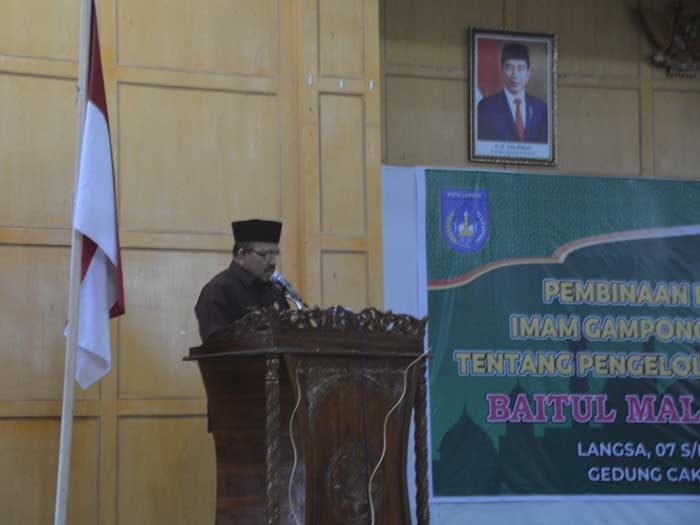 Wakil Wali Kota Langsa Buka Pembinaan dan Bimbingan Imum Gampong
