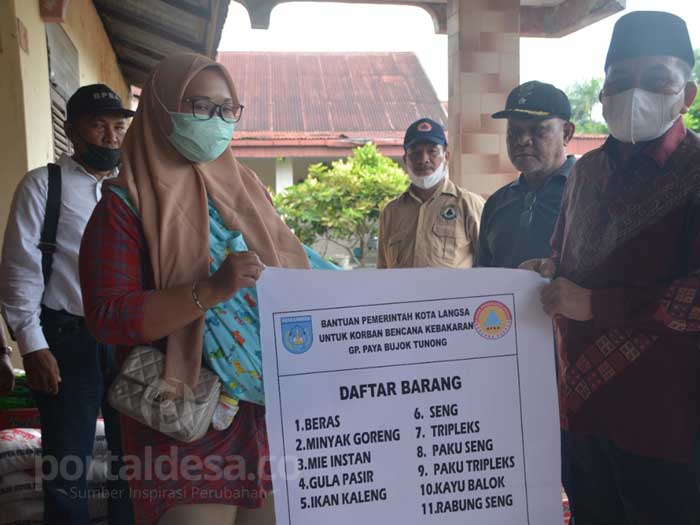 Wakil Wali Kota Langsa Serahkan Bantuan Lanjutan