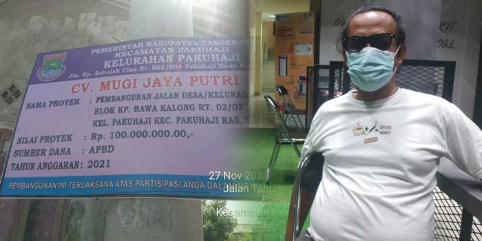 Inspektorat Diminta Audit Proyek Jalan Paving Blok di Kampung Rawa Kalong Pakuhaji