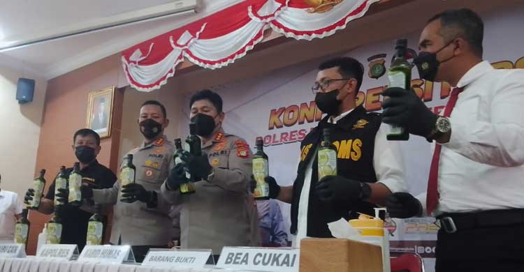 Satresnarkoba Polres Metro Tangerang Kota Berhasil Ungkap Narkotika Jenis Sabu Cair