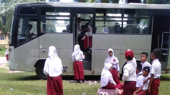 Dishub Kota Langsa Siapkan Bus Sekolah Bagi Warga Gampong Sukajadi Kebun Ireng