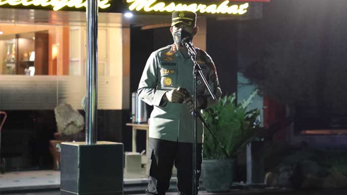 Kapolrestro Tangerang Kota Pimpin Gelar Apel Operasi Yustisi dan Patroli Pelanggar Prokes 5M