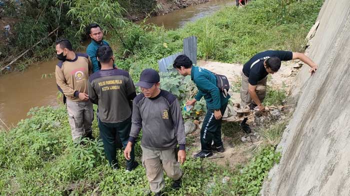 Bersama Satpol PP dan WH, Walikota Langsa Ikut Gotong Royong di Taman Krueng Langsa