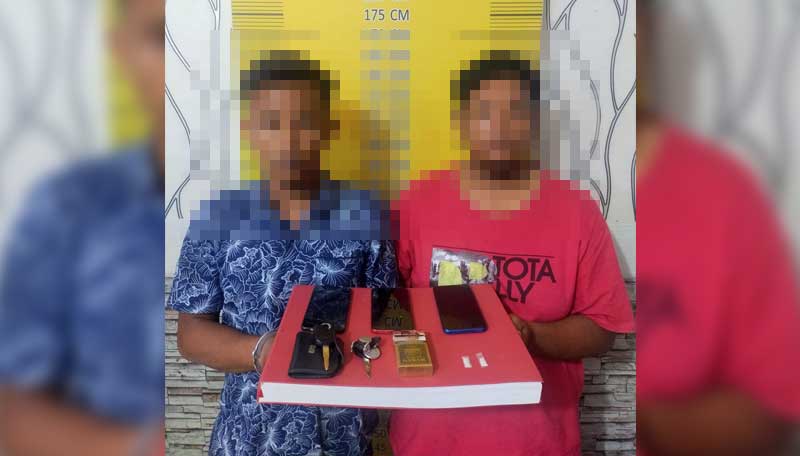 Dua Pemuda Edar Sabu Diringkus Sat Narkoba Polres Langsa