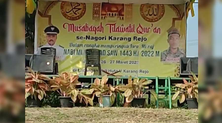 Isra Miraj di Nagori Karang Rejo Dirangkai dengan Perlombaan Islami