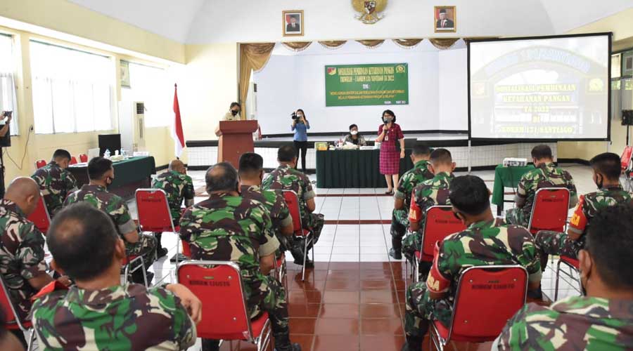 Korem 131/Santiago Gelar Sosialisasi Pembinaan Ketahanan Pangan