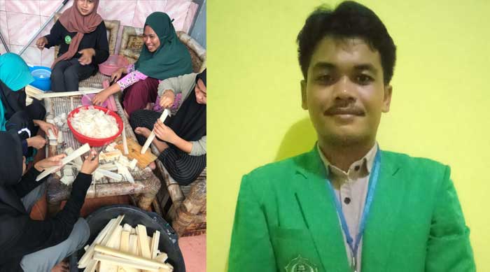 Hebat! Mahasiswa KKN IAIN Ternate Buat Kripik dari Batang Pisang
