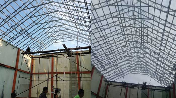 Masyarakat Perumahan Villa Perawang Indah Swadaya Bangun Gedung Serba Guna
