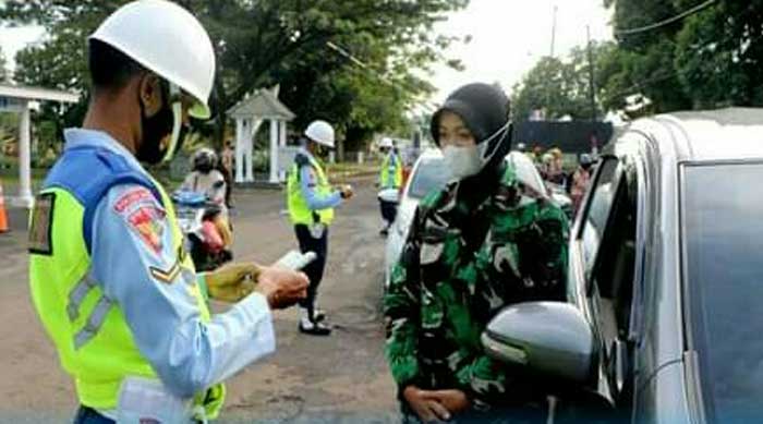 Satpomau Lanud Suryadarma Gelar Razia Kendaraan Bermotor Subang