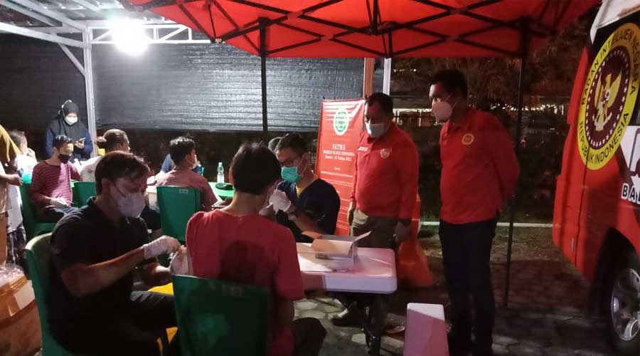 BIN Daerah Banten Vaksinasi Keliling di Kota Cilegon