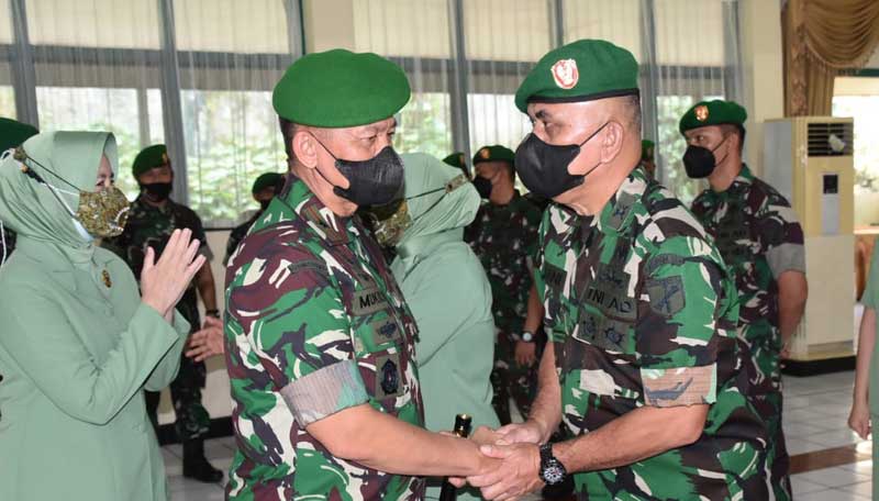 Brigjen TNI Mukhlis Pimpin Upacara Laporan Korps Kenaikan Pangkat Periode 1 April 2022