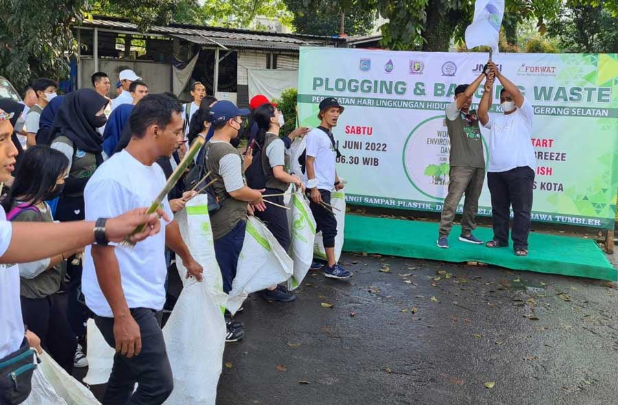 Banksasuci dan JMSI Banten Kampanye Kurangi Sampah Plastik