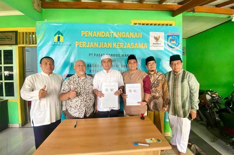 PT PTM Inisiasi Unit Pengumpul Zakat Pasar Bersama Baznas Tangsel