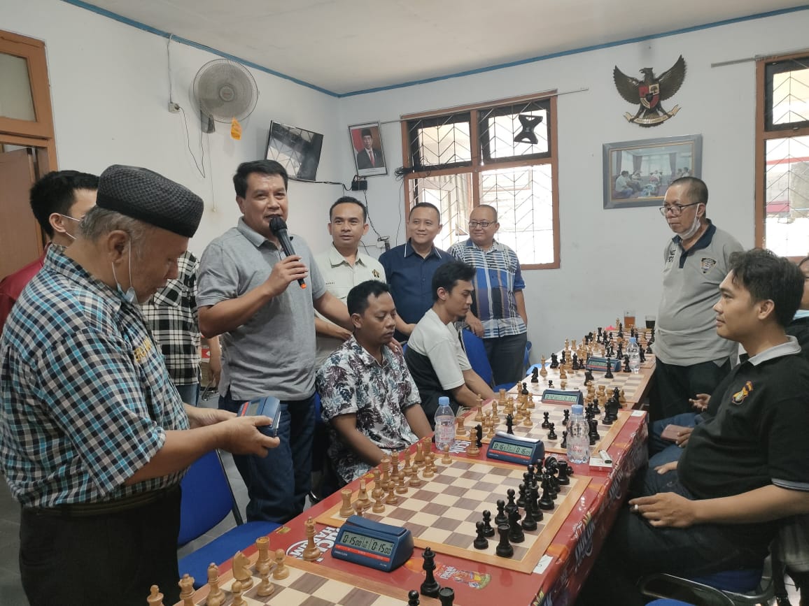 Sekda dan Kadispora Meriahkan Lomba Catur Antar Wartawan PWI Kabupaten Tangerang