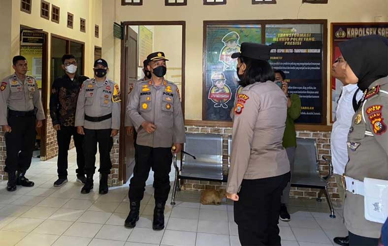 Kapolres Siak Pimpin Giat TPTKP di Polsek Sabak Auh