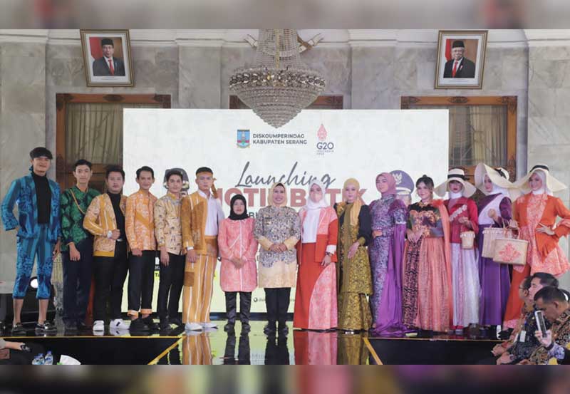 12 Motif Batik Khas Kabupaten Serang Diluncurkan