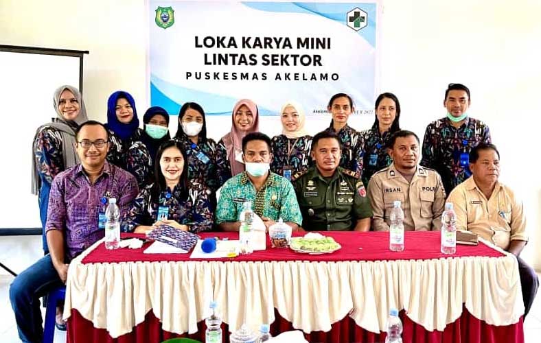 Puskesmas Akelamo Gelar Kegiatan Lokakarya Mini Lintas Sektor
