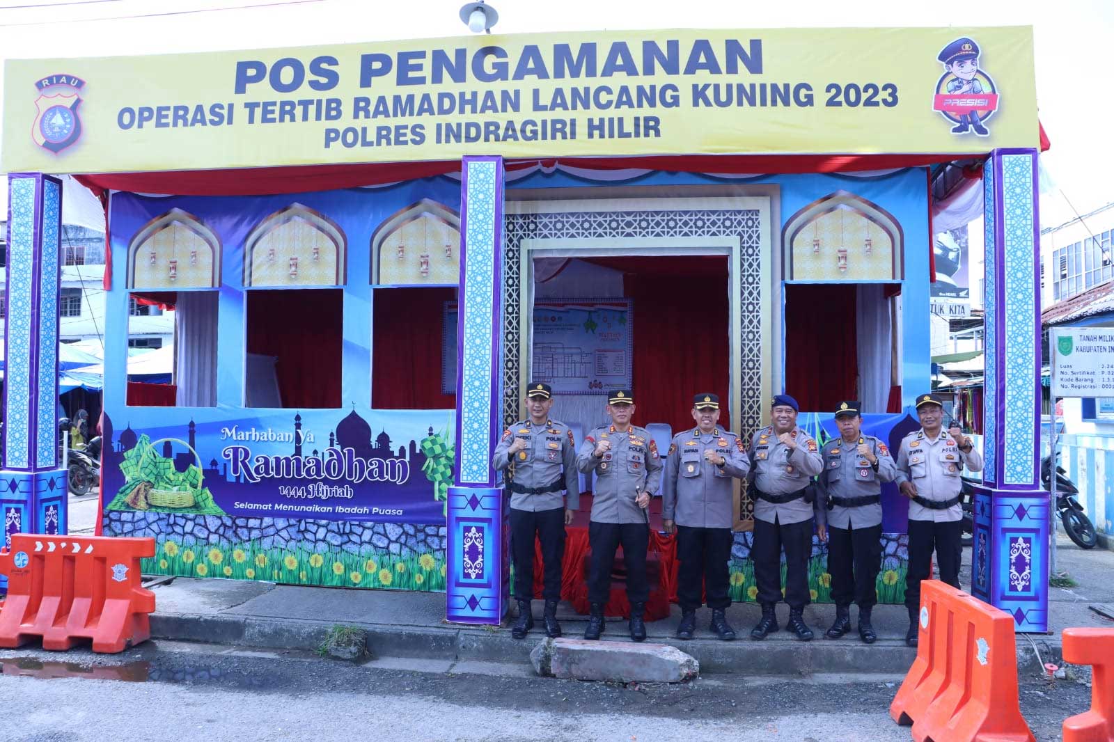 Kapolres Inhil Lakukan Pengawasan Pos Pengamanan Tertib Ramadhan