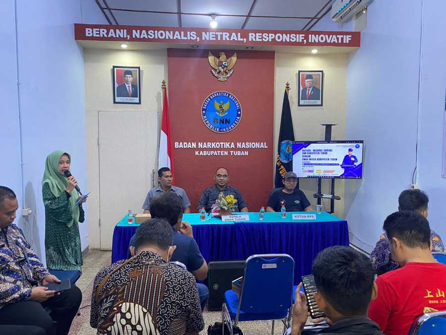 Gelar Pertemuan dengan Wartawan, BNNK Tuban
