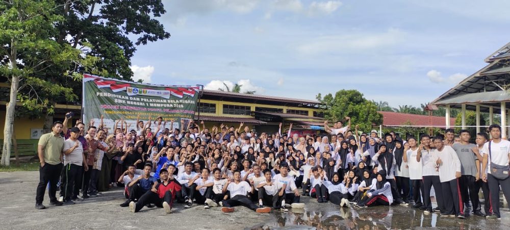 Implementasikan P5, Ratusan Siswa SMKN 1 Mempura Ikut Pelatihan Bela Negara 2 IMG 20250221 WA0076