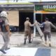 Satpol PP Tertibkan PKL di Sepanjang Trotoar Taman Sutomo di Siak