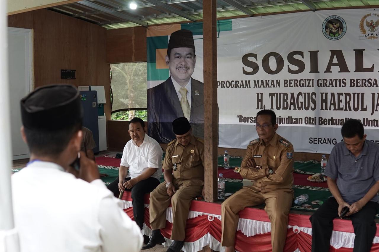 Anggota Komisi IX DPR RI Tubagus Kegiatan sosialisasi MBG digelar di Desa Sukadana, Kecamatan Ciomas, Kabupaten Serang, pada Senin (13/10).